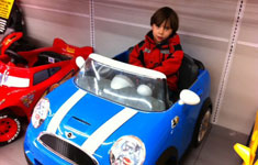 Boy in Race Car