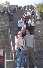 Family at the Great Wall of China