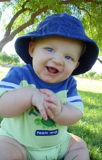 Baby With a Blue Hat