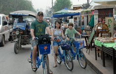 Family Riding Bikes