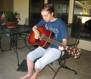 Playing guitar - hemiplegia and adaptive pick